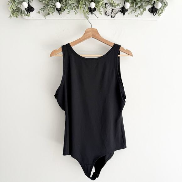 Spanx Women’s Suit Yourself Scoop Neck Tank Bodysuit Solid Black Size XL O8005 - Picture 2 of 3